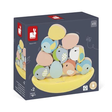 Janod houten balansspel vogels en e van €26,99 voor €26,90, Ophalen of Verzenden, Nieuw