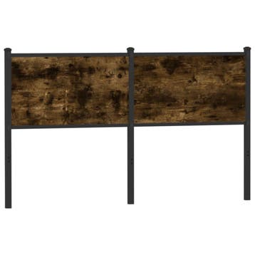 vidaXL Vervangend hoofdbord 140 cm bewerkt hout en staal, Huis en Inrichting, Slaapkamer | Bedden, Verzenden, Nieuw, Bruin, Hout