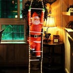 Kerstman op touwladder met 120 LEDs (Kerst artikelen), Verzenden, Nieuw