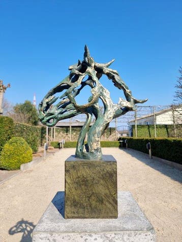 sculptuur, Horse head - 42 cm - Hars