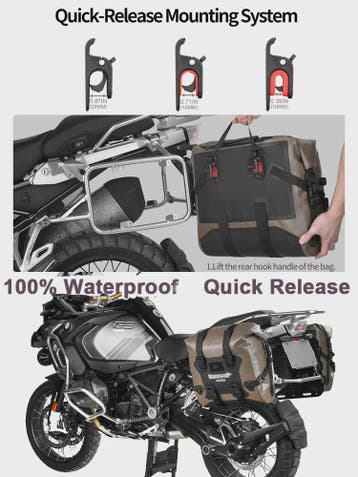 Waterdichte Motor Zijkoffers (24L/48L) - Snelmontage & Unive, Motoren, Verzenden, Nieuw