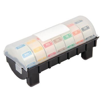 Vogue 2,5cm dispenser inclusief 7 rollen voedseletiketten, Verzenden, Nieuw