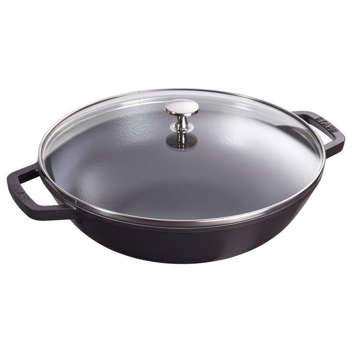GGM Gastro | STAUB | SPECIALITIES - Wok met glazen deksel -, Huis en Inrichting, Keuken | Potten en Pannen, Verzenden