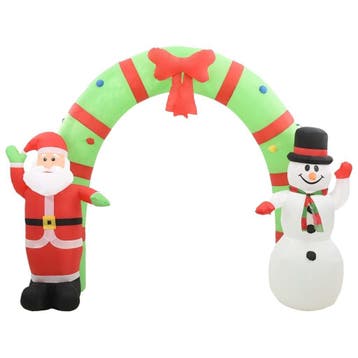 Kerstdecoratie opblaasboog 223cm | retourdeal 81% korting, Diversen, Ophalen of Verzenden, Gebruikt
