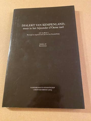 Dialect van Kempenland (t Oers) - Dierennamen - Bestiarium, Boeken, Verzenden, Zo goed als nieuw
