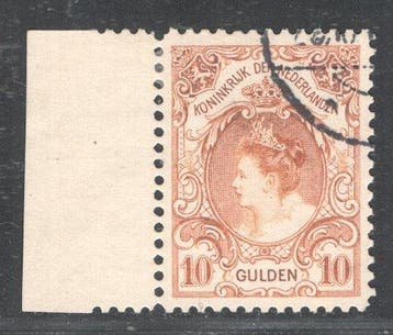 Nederland 1905 - Koningin Wilhelmina - 10 Gulden - Oranje -, Postzegels en Munten, Postzegels | Nederland, Gestempeld