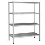 GGM Gastro | RVS stelling - 1380x500mm - Diepte: 500mm - met, Verzenden, Nieuw, Effen, Bord(en)