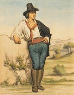 Charles Soulacroix (1825-1899) - Giovane uomo in costume