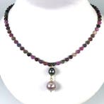 Ketting met hanger - 18 karaat Geel goud Parel - Parel - Fwp