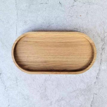 HOCHO Eiken Houten Dienblad – 200x100x15 mm – Hardwax Be, Ophalen of Verzenden, Nieuw