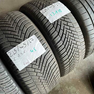 2 x Continental AllseasonContact 215-45-17 4 Seizoenbande..., 17 inch, Ophalen of Verzenden, All Season, Band(en)