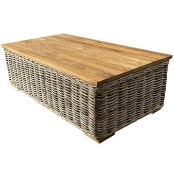 Otava Serva Nissah  lounge tuintafel naturel rotan - teak, Tuin en Terras, Tuintafels, Ophalen of Verzenden, Nieuw