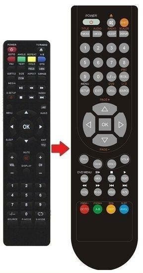 JTC LED TV 3050TT afstandsbediening, Verzenden, Nieuw