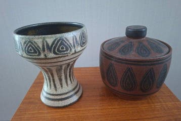 Studiokeramiek - Han Cornellisens - Vaas (2) - Keramiek -