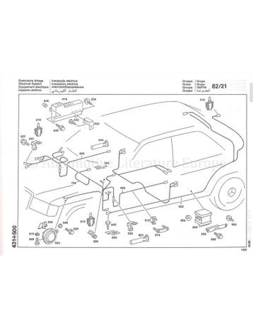 1990 MERCEDES BENZ 190 ONDERDELEN CATALOGUS, Auto diversen, Handleidingen en Instructieboekjes