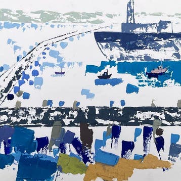 Jean Pierre Collin (1935-2025) - Marine - Port quasi