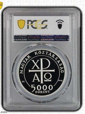 Hongarije. 5000 Forint 2009, Hungarian mint Budapest PCGS -
