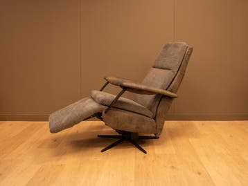 Comfora sta op stoel en relaxfauteuil uit voorraad leverbaar, Minder dan 75 cm, Nieuw, Ophalen of Verzenden, Leer