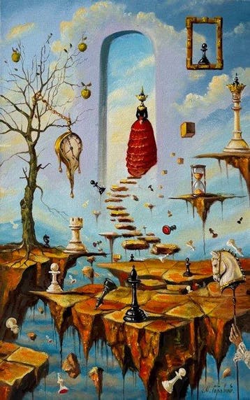 Gorovoy Nikolay (1953) - Gambit of Fate(100% handpainted