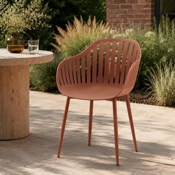 Eetkamerstoel  Kunststof Oranje - Kuipstoel Oranje - Stoel, Huis en Inrichting, Stoelen, Ophalen of Verzenden, Nieuw