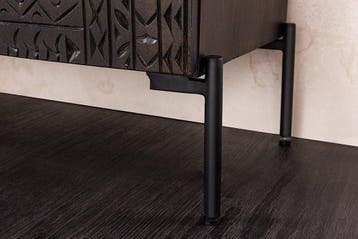 Highboard TRIBAL 120 cm 3D antieke look mangohout, Ophalen of Verzenden, Nieuw