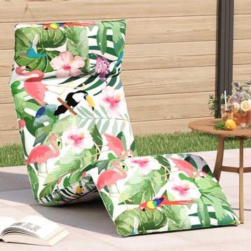 vidaXL Opvouwbare ligstoel Multicolor 175x54x8,5 cm Oxford, Verzenden, Nieuw
