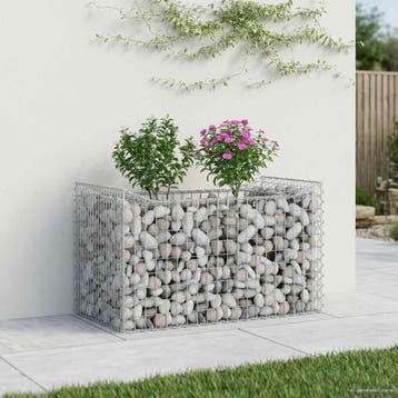 vidaXL Gabion Verhoogd Bed 50 x 100 x 60 cm Gegalvaniseerd, Verzenden, Nieuw, IJzer
