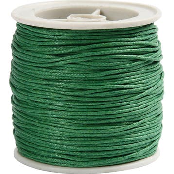 Katoenkoord, dikte 1 mm, groen, 40 m/ 1 rol, Hobby en Vrije tijd, Kralen en Sieraden maken, Nieuw
