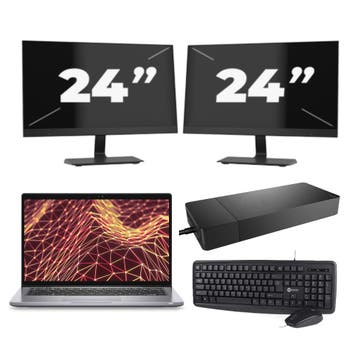 Dell Latitude 7330 -   i5-12e 16GB  - 256GB  + 2x 24 inch, Qwerty, Verzenden, 13 inch, Refurbished