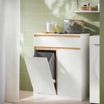 Badkamerkast met wasmand en lade, Verzenden, Nieuw