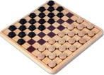 Houten Damspel - 29 x 29 cm | Longfield - Gezelschapsspellen, Verzenden, Nieuw