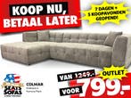 Colmar Hoekbank van €1249.-  voor €799.- OUTLETMODEL!, Nieuw