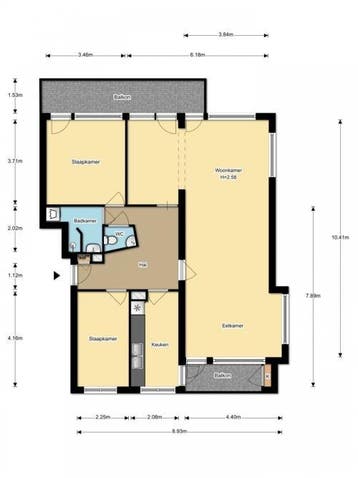 Te Huur 3 Kamer Appartement Jacob van Campenlaan In Leiden, Huizen en Kamers, Huizen te huur, Direct bij eigenaar, Leiden, Appartement