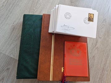 Liechtenstein 1912/1991 - 2 albums en 123 FDCs, Postzegels en Munten, Gestempeld
