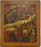 Icoon - Grote icoon van de Verrijzenis van Christus - Hout