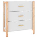 Dressoir Wit Massief Hout | Tweedekansje | OP=OP, Huis en Inrichting, Kasten | Dressoirs, Klassiek, Nieuw, 25 tot 50 cm, Met hangruimte