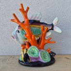 Lenci - Mario Sturani - sculptuur, Pesce con corallo - 32 cm, Antiek en Kunst