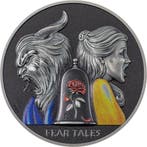 Beauty and the Beast Fear Tales Serie 2 oz 2022 Palau, Verzenden, Losse munt, Zilver
