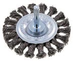 Staaldraad Gegolfde Ronde Staalborstel Diameter 75 mm/ As 6, Verzenden, Nieuw
