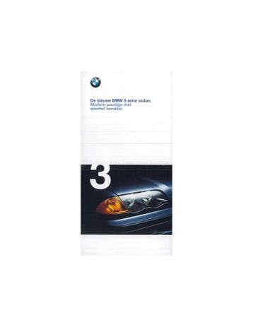 1998 BMW 3 SERIE SEDAN BROCHURE NEDERLANDS, Nieuw, BMW, Author