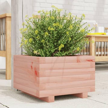 vidaXL Plantenbak 40x40x26,5 cm massief douglashout, Verzenden, Nieuw, Minder dan 60 cm