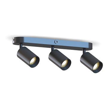 Opbouwspot | Calex (3x GU10, Aluminium, Zwart), Verzenden, Nieuw