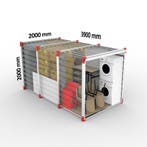 Verhuurbox 4m 16m3 8m2 opslagcontainer huren