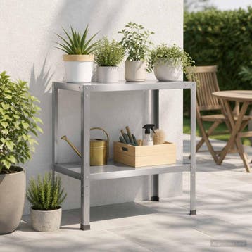 vidaXL Planttafel 60 x 50 x 80 cm Gegalvaniseerd staal, Verzenden, Nieuw