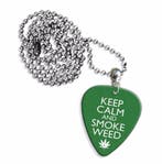 Plectrum ketting of keychain met Keep Calm And Smoke Weed, Ophalen of Verzenden, Nieuw
