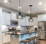 Industriële Metalen Kooi Hanglamp – LED Plafondlamp Eetkamer, Verzenden, Nieuw