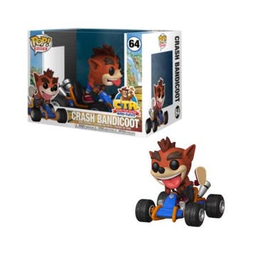 Funko Pop Crash B&icoot: Crash B&icoot Crash Team Racing 64, Verzenden, Nieuw
