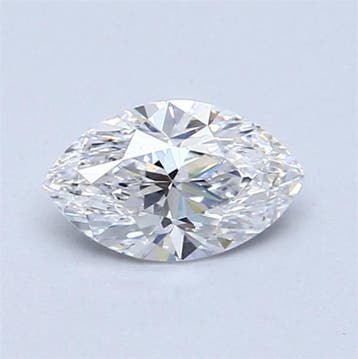 1 pcs Diamant (Natuurlijk) - 0.70 ct - Markies - D, Nieuw