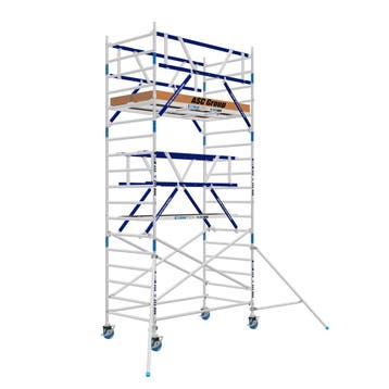 AGS Pro rolsteiger ASC 135 x 250 x 6.2 wh tweezijdig, Verzenden, Nieuw, Rolsteiger of Kamersteiger, 5 meter of hoger