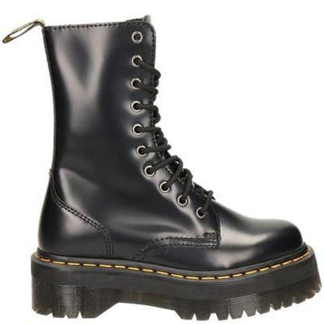 Dr. Martens veterboots voor dames in het Zwart, Verzenden, Zwart, Lage of Enkellaarzen, Nieuw